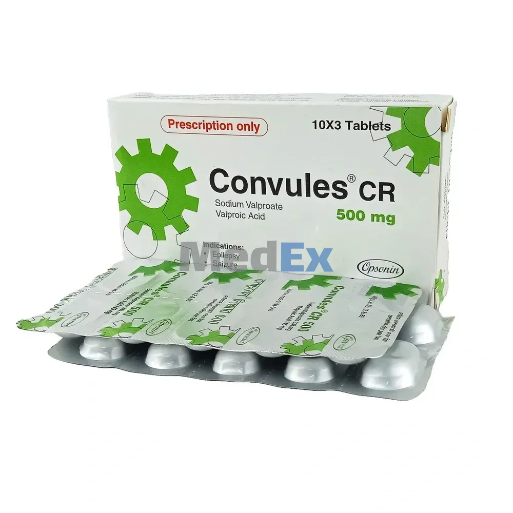 Convules cr 500 mg