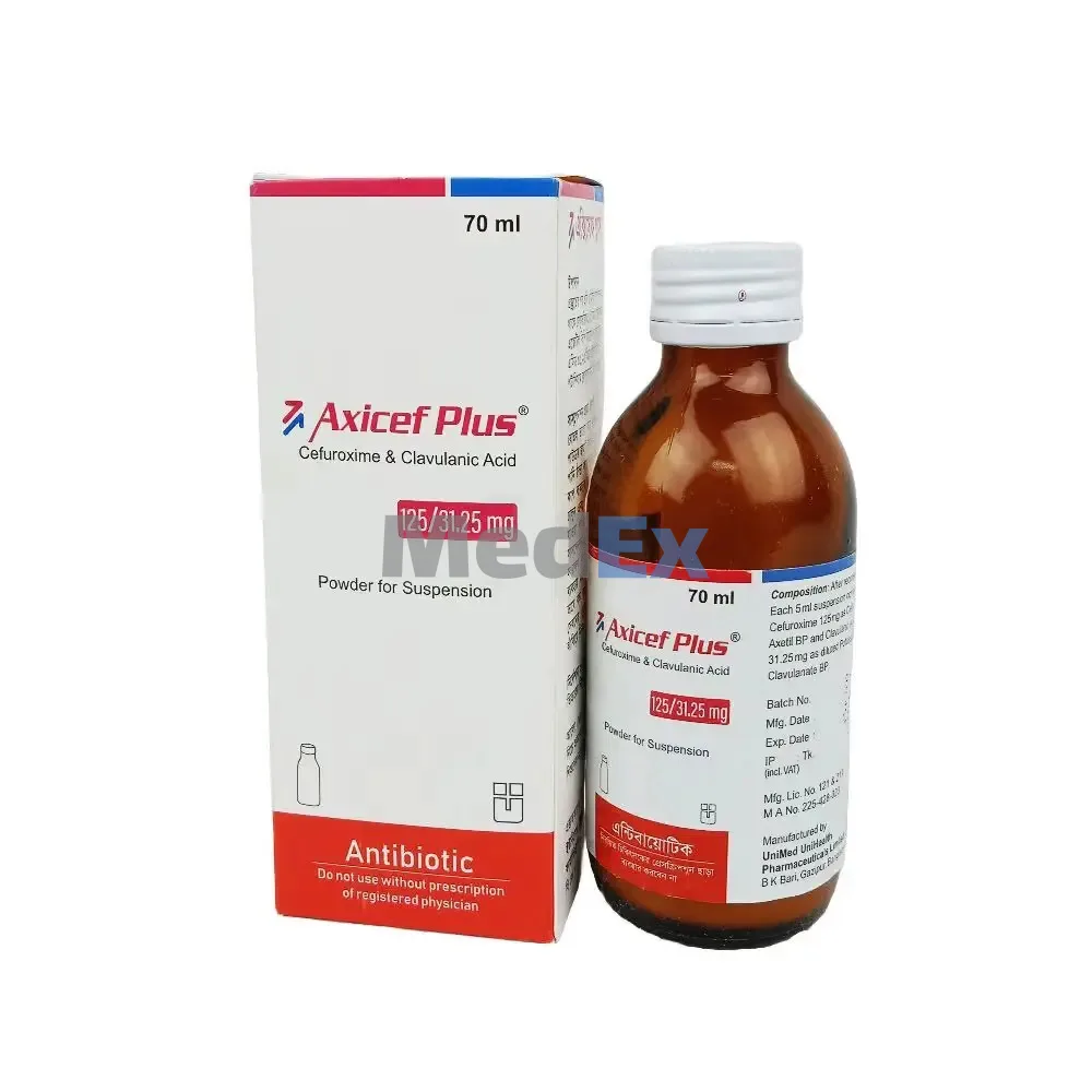 Axicef plus 125/31.25 suspension